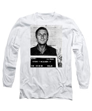 Steve Mcqueen Mug Shot Vertical - Long Sleeve T-Shirt