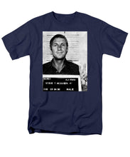 Steve Mcqueen Mug Shot Vertical - Men's T-Shirt  (Regular Fit)