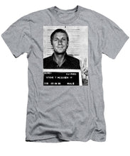 Steve Mcqueen Mug Shot Vertical - Men's T-Shirt (Athletic Fit)