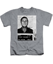 Steve Mcqueen Mug Shot Vertical - Kids T-Shirt