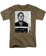 Steve Mcqueen Mug Shot Vertical - Men's T-Shirt  (Regular Fit)