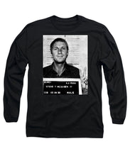 Steve Mcqueen Mug Shot Vertical - Long Sleeve T-Shirt
