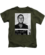 Steve Mcqueen Mug Shot Vertical - Kids T-Shirt