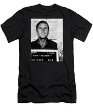 Steve Mcqueen Mug Shot Vertical - Men's T-Shirt (Athletic Fit)