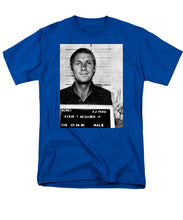 Steve Mcqueen Mug Shot Vertical - Men's T-Shirt  (Regular Fit)