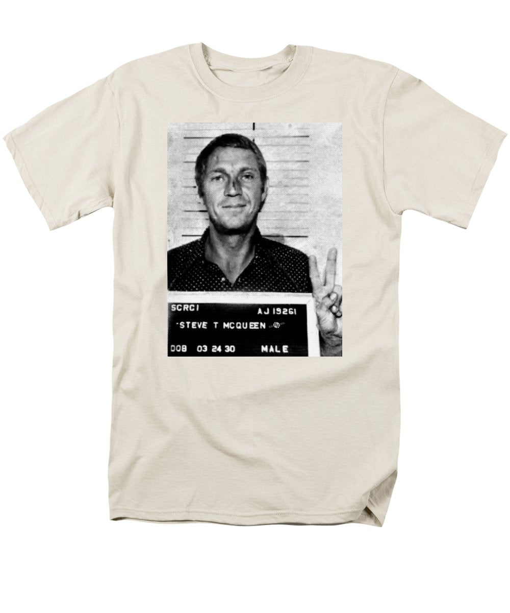 Steve Mcqueen Mug Shot Vertical - Men's T-Shirt  (Regular Fit)