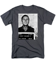 Steve Mcqueen Mug Shot Vertical - Men's T-Shirt  (Regular Fit)