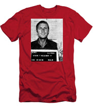 Steve Mcqueen Mug Shot Vertical - Men's T-Shirt (Athletic Fit)