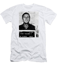 Steve Mcqueen Mug Shot Vertical - Men's T-Shirt (Athletic Fit)