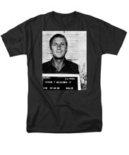 Steve Mcqueen Mug Shot Vertical - Men's T-Shirt  (Regular Fit)