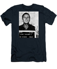Steve Mcqueen Mug Shot Vertical - Men's T-Shirt (Athletic Fit)