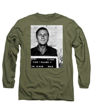 Steve Mcqueen Mug Shot Vertical - Long Sleeve T-Shirt