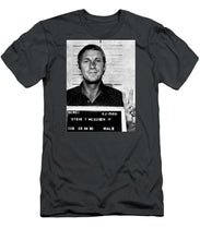 Steve Mcqueen Mug Shot Vertical - Men's T-Shirt (Athletic Fit)