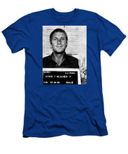 Steve Mcqueen Mug Shot Vertical - Men's T-Shirt (Athletic Fit)