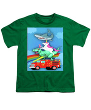 Super Terrific Freakin Awesome - Youth T-Shirt Youth T-Shirt Pixels Kelly Green Small 