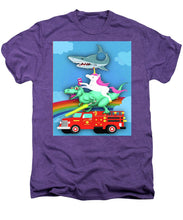 Super Terrific Freakin Awesome - Men's Premium T-Shirt Men's Premium T-Shirt Pixels Deep Purple Heather Small 