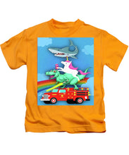 Super Terrific Freakin Awesome - Kids T-Shirt Kids T-Shirt Pixels Gold Small 