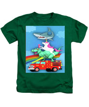 Super Terrific Freakin Awesome - Kids T-Shirt Kids T-Shirt Pixels Kelly Green Small 