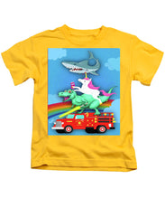 Super Terrific Freakin Awesome - Kids T-Shirt Kids T-Shirt Pixels Yellow Small 