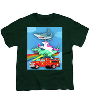 Super Terrific Freakin Awesome - Youth T-Shirt Youth T-Shirt Pixels Hunter Green Small 