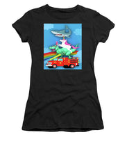 Super Terrific Freakin Awesome - Women's T-Shirt (Athletic Fit) Women's T-Shirt (Athletic Fit) Pixels Black Small 
