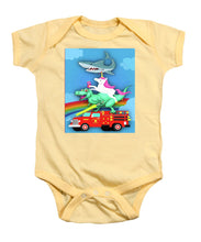 Super Terrific Freakin Awesome - Baby Onesie Baby Onesie Pixels Soft Yellow Small 