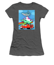 Super Terrific Freakin Awesome - Women's T-Shirt (Athletic Fit) Women's T-Shirt (Athletic Fit) Pixels Charcoal Small 