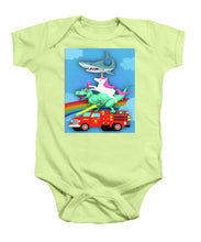 Super Terrific Freakin Awesome - Baby Onesie Baby Onesie Pixels Soft Green Small 
