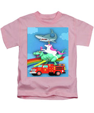 Super Terrific Freakin Awesome - Kids T-Shirt Kids T-Shirt Pixels Pink Small 