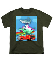 Super Terrific Freakin Awesome - Youth T-Shirt Youth T-Shirt Pixels Military Green Small 