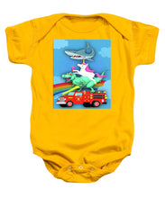 Super Terrific Freakin Awesome - Baby Onesie Baby Onesie Pixels Gold Small 