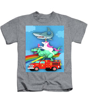 Super Terrific Freakin Awesome - Kids T-Shirt Kids T-Shirt Pixels Heather Small 