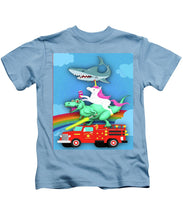 Super Terrific Freakin Awesome - Kids T-Shirt Kids T-Shirt Pixels Carolina Blue Small 