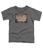 Tableau Periodiques Periodic Table Of The Elements Vintage Chart Sepia - Toddler T-Shirt