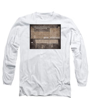 Tableau Periodiques Periodic Table Of The Elements Vintage Chart Sepia - Long Sleeve T-Shirt