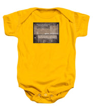 Tableau Periodiques Periodic Table Of The Elements Vintage Chart Sepia - Baby Onesie