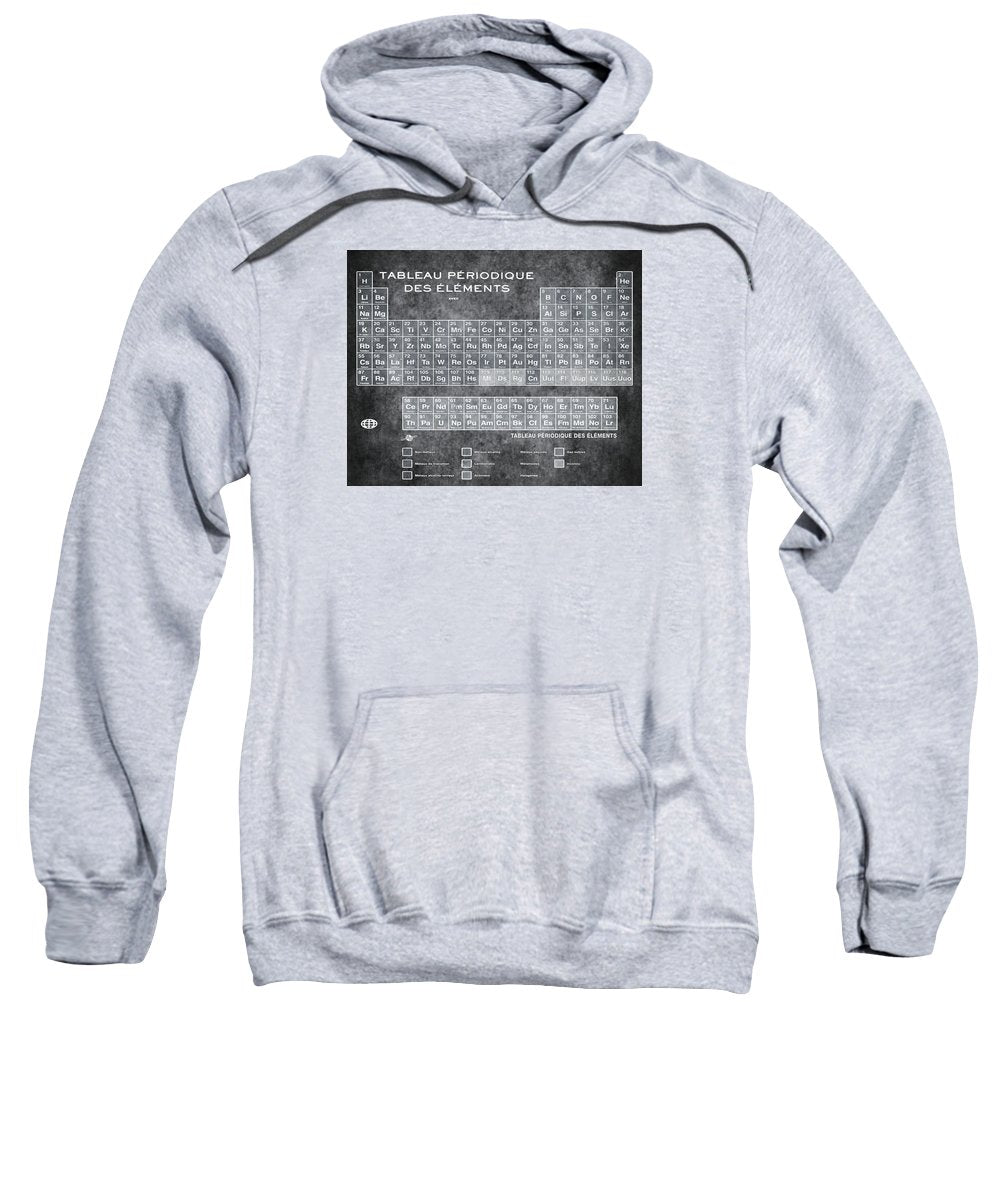Tableau Periodiques Periodic Table Of The Elements Vintage Chart Silver - Sweatshirt