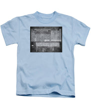 Tableau Periodiques Periodic Table Of The Elements Vintage Chart Silver - Kids T-Shirt