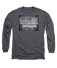 Tableau Periodiques Periodic Table Of The Elements Vintage Chart Silver - Long Sleeve T-Shirt