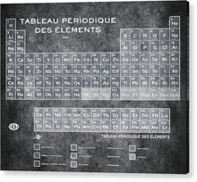 Tableau Periodiques Periodic Table Of The Elements Vintage Chart Silver - Acrylic Print