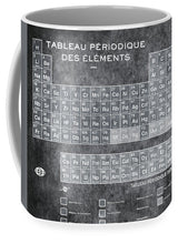 Tableau Periodiques Periodic Table Of The Elements Vintage Chart Silver - Mug