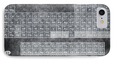 Tableau Periodiques Periodic Table Of The Elements Vintage Chart Silver - Phone Case