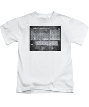 Tableau Periodiques Periodic Table Of The Elements Vintage Chart Silver - Kids T-Shirt