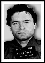 Ted Bundy Mug Shot 1980 Vertical  - Framed Print