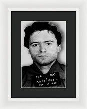 Ted Bundy Mug Shot 1980 Vertical  - Framed Print