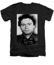 Ted Bundy Mug Shot 1980 Vertical  - Men's V-Neck T-Shirt
