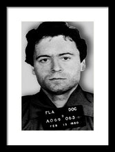 Ted Bundy Mug Shot 1980 Vertical  - Framed Print