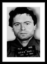 Ted Bundy Mug Shot 1980 Vertical  - Framed Print