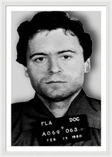 Ted Bundy Mug Shot 1980 Vertical  - Framed Print