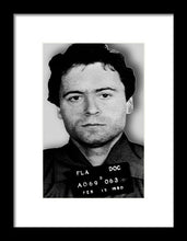 Ted Bundy Mug Shot 1980 Vertical  - Framed Print